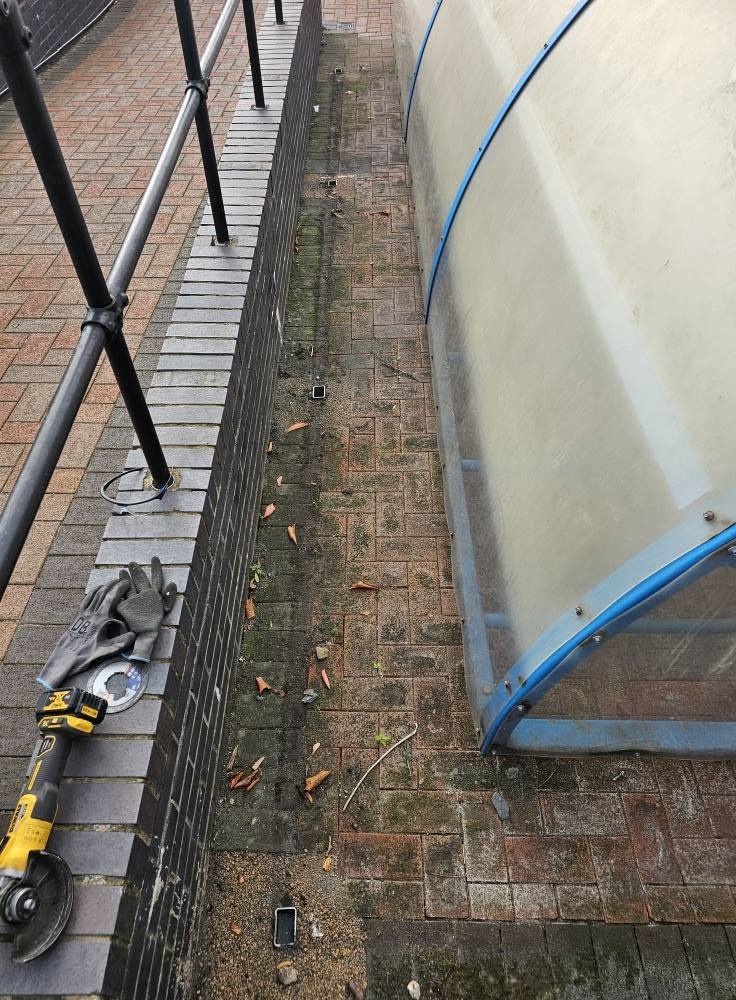 Cycle shelter re-clad, Stewart Fleming Primary School, Stewart Fleming Primary School, installed by Canopies & Shelters Ltd
