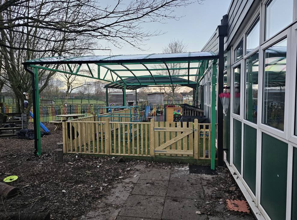 Two play-area canopies, Trinity Primary School