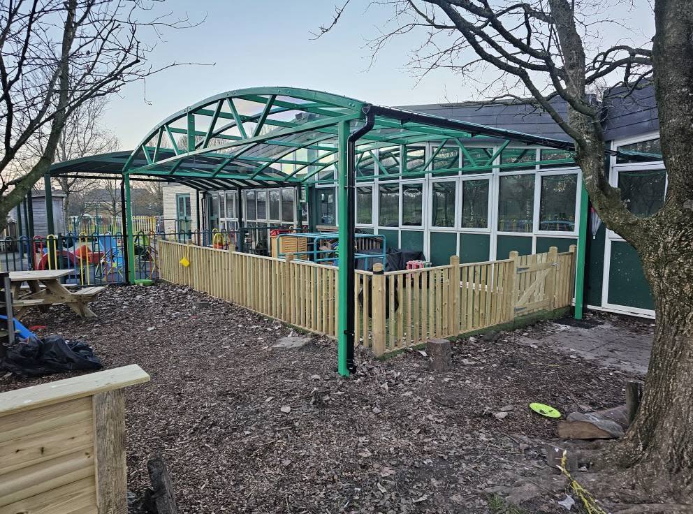 Two play-area canopies, Trinity Primary School