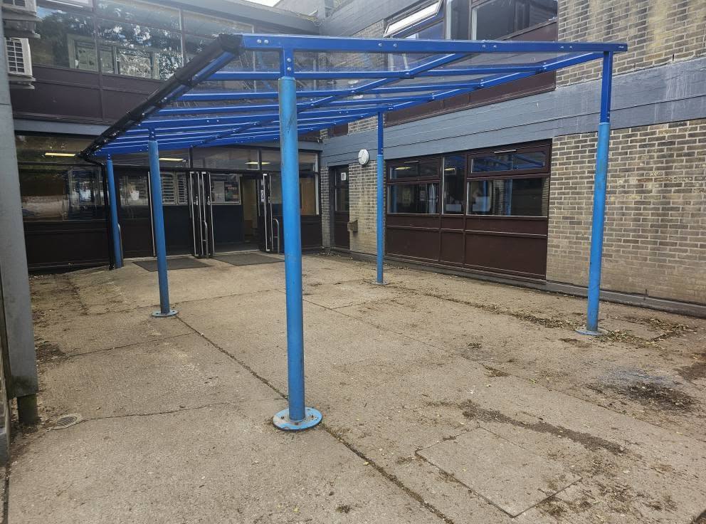Replacement canopy, Upholland High School