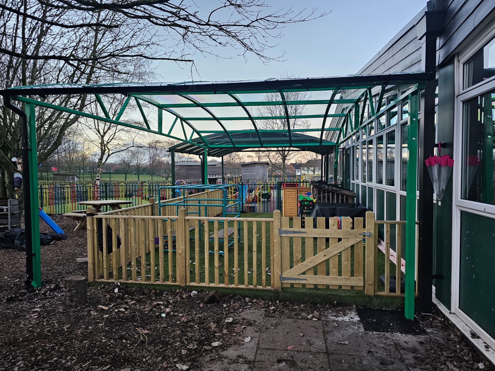 School shade sails, installed by Canopies & Shelters Ltd